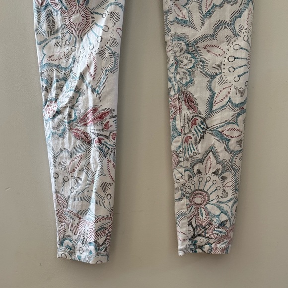 Desigual Artsy Cropped Jeans - White and Blue MEX 26 - see measurements - Picture 12 of 13